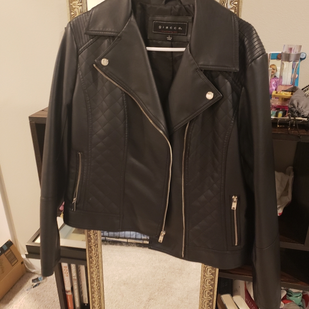 Vegan Leather moto jacket